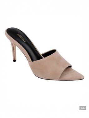 L'AGENCE Women’s Lolita Suede Tan Pointed Toe Mule Sandal Size 11